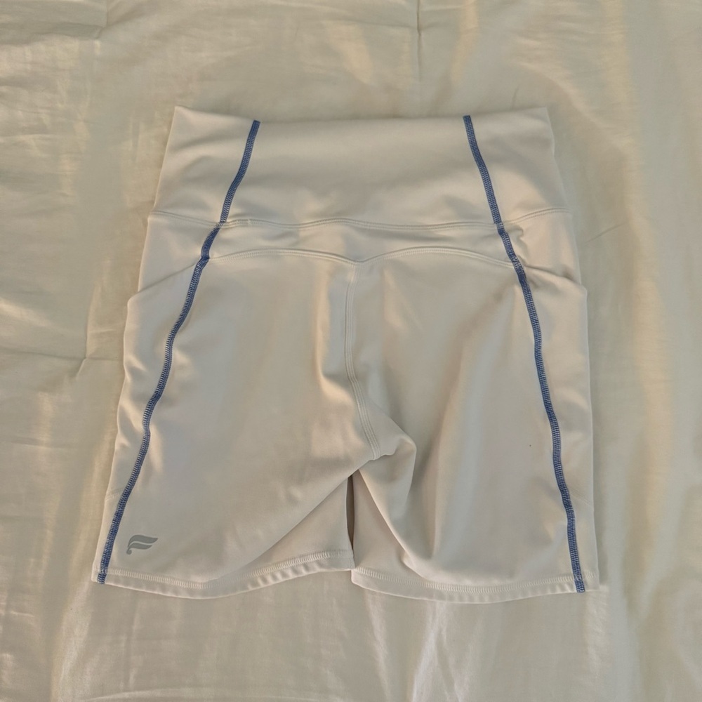 Fabletics Women's White High-Waisted Shorts​ - Picture 4 of 7